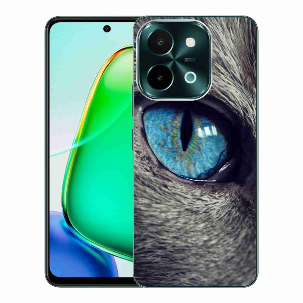 Gelový kryt mmCase na Vivo Y28 - modré kočičí oko