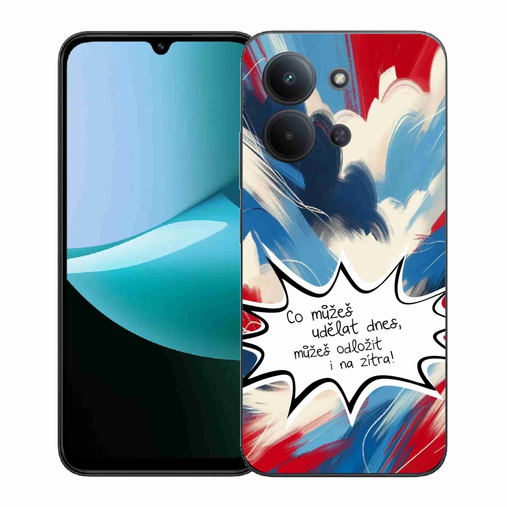Gelový kryt mmCase na Xiaomi Redmi 15C 4G (171mm)/Poco C85 4G (171mm) - vtipný text 9 bílé pozadí