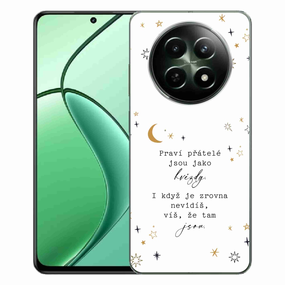 Gelový kryt mmCase na Realme 12 5G/12x 5G - citát 6 bílé pozadí