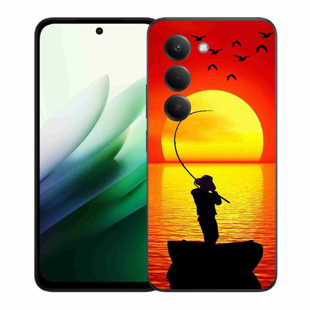 Gelový kryt mmCase na Xiaomi Redmi 15 5G (169mm) - rybaření