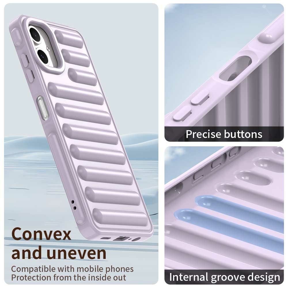 Stripe odolný kryt na Samsung Galaxy A06 4G - fialový