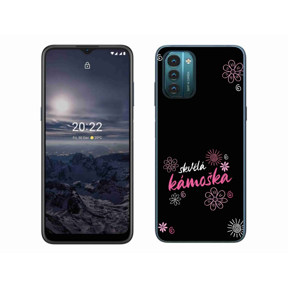 Gelový kryt mmCase na Nokia G11/G21 - skvělá kámoška černé pozadí