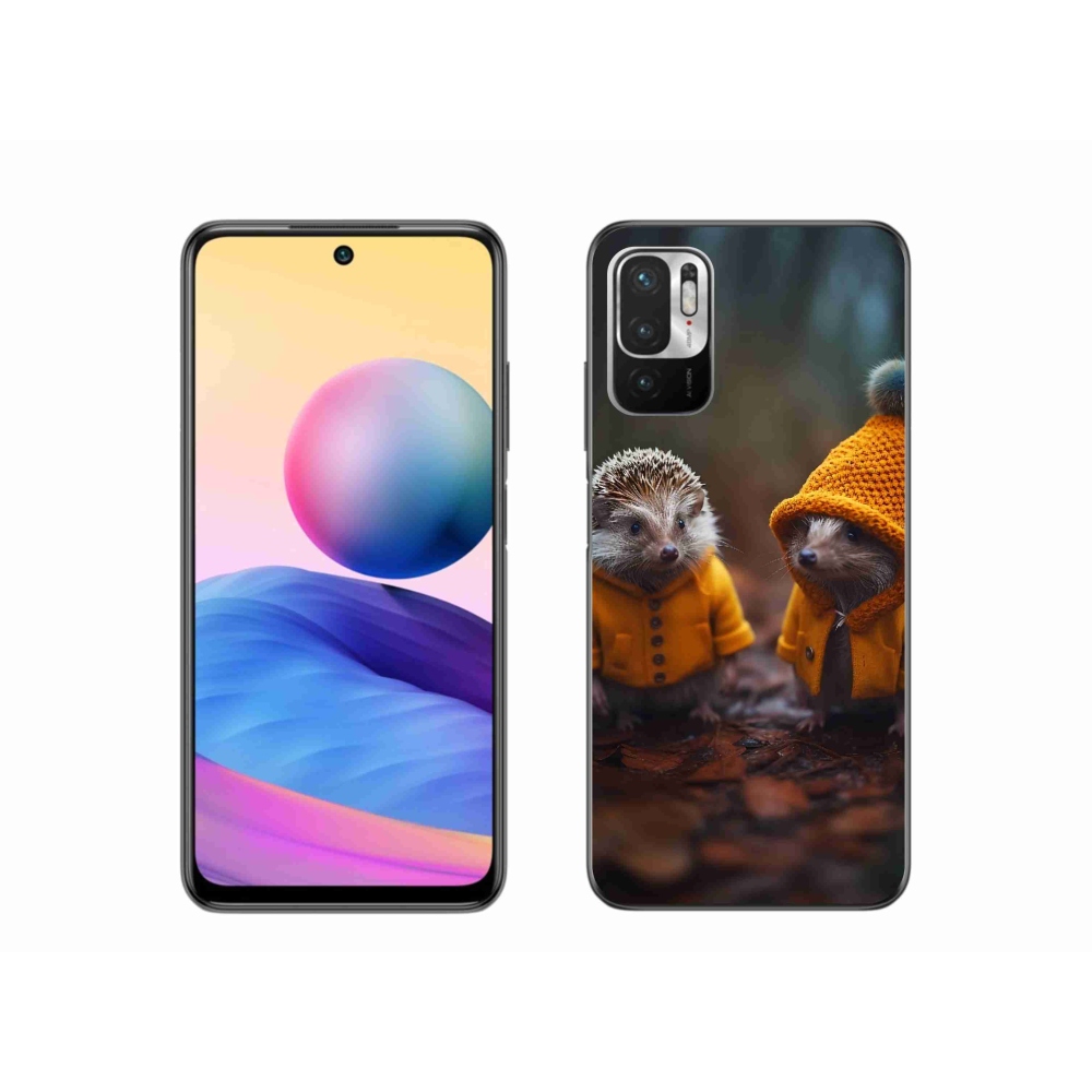 Gelový kryt mmCase na Xiaomi Redmi Note 10 5G - ježci