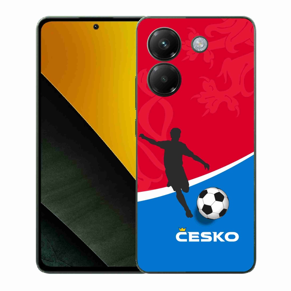 Gelový kryt mmCase na Xiaomi Poco M7 Pro 5G - fotbal Česko