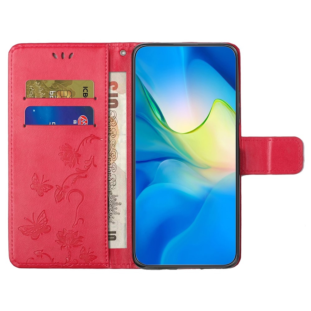 Flower knížkové pouzdro na Xiaomi Redmi Note 14 Pro 5G/Poco X7 5G/Note 14 Pro+ 5G - červené
