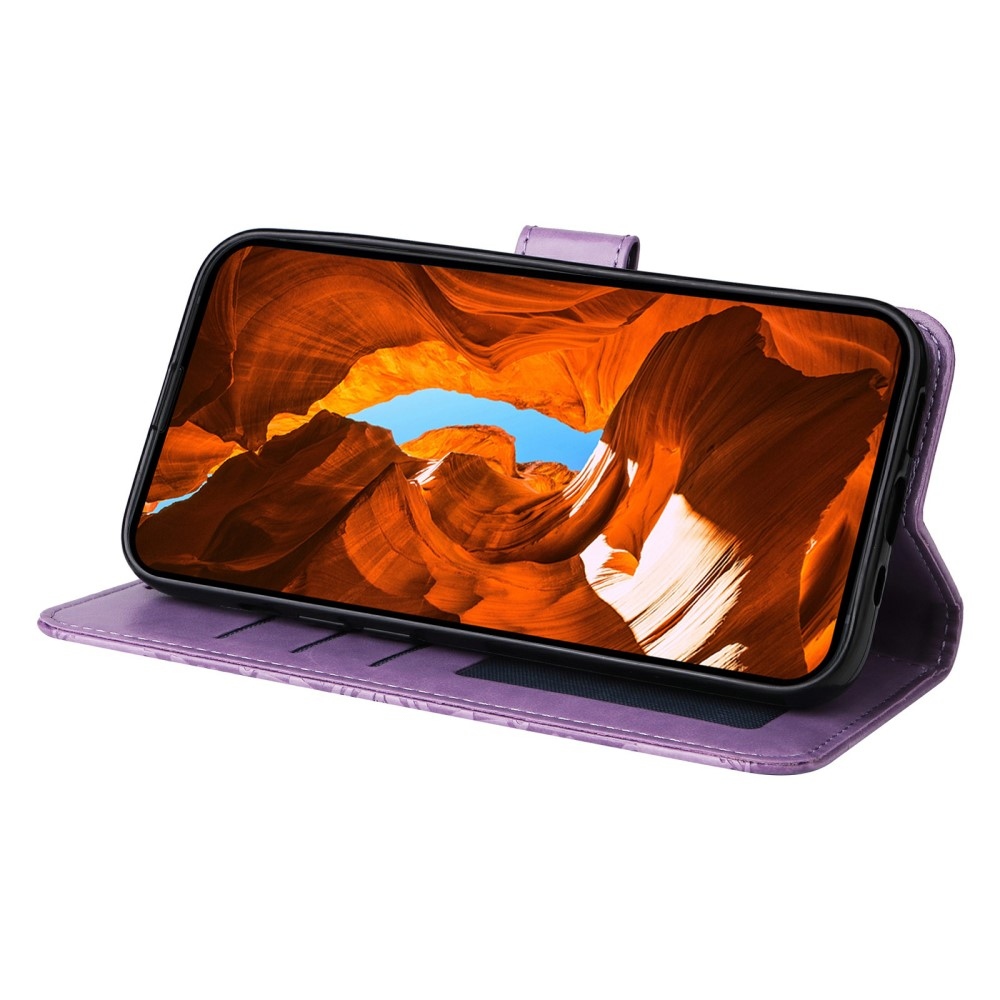 Sunflower knížkové pouzdro na Xiaomi Poco X7 Pro 5G - fialové