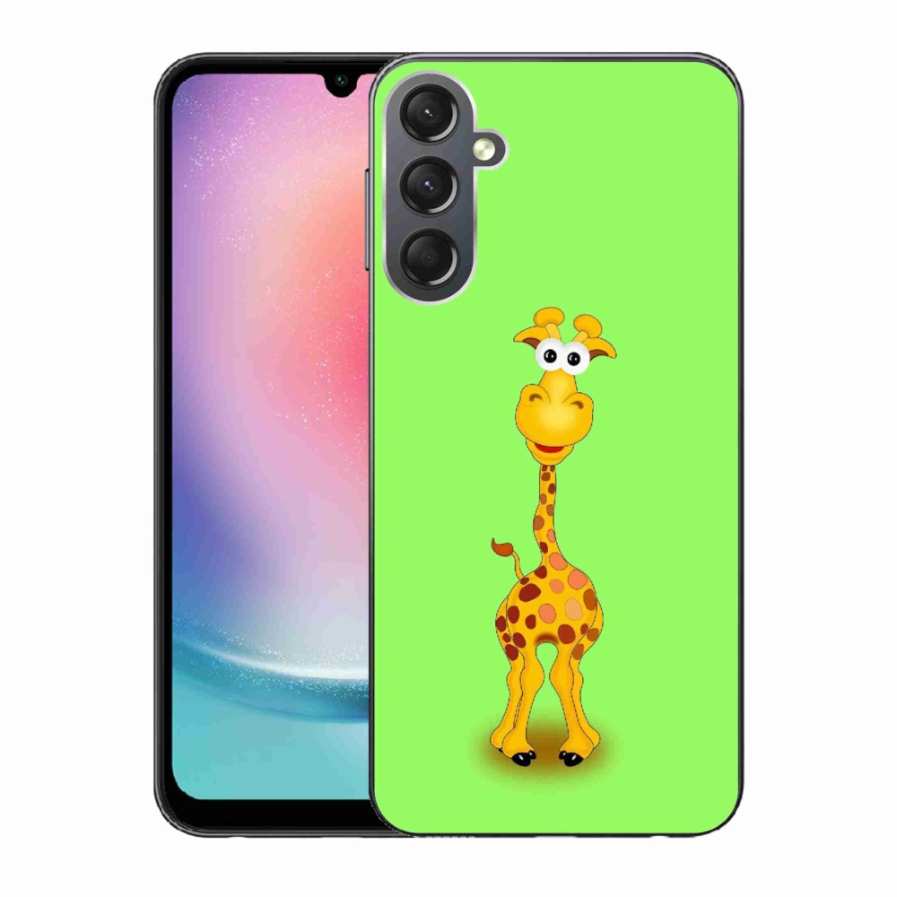 Gelový kryt mmCase na Samsung Galaxy A24 - kreslená žirafa