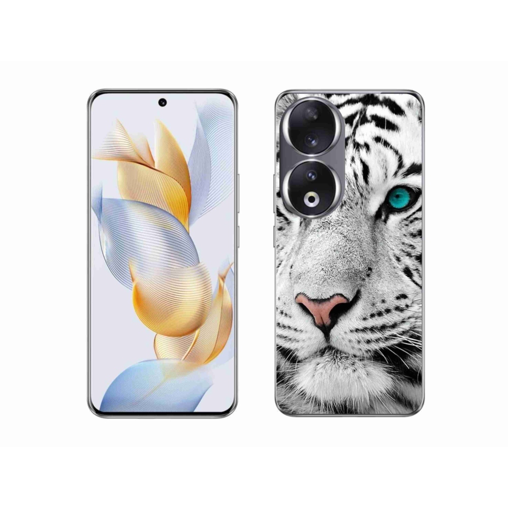 Gelový kryt mmCase na Honor 90 - bílý tygr