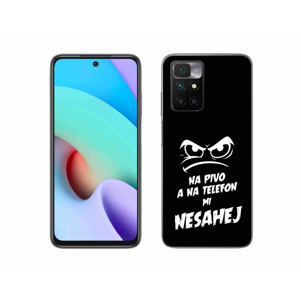 Gelový kryt mmCase na Xiaomi Redmi 10/Redmi 10 (2022) - pivní motiv 2 černé pozadí