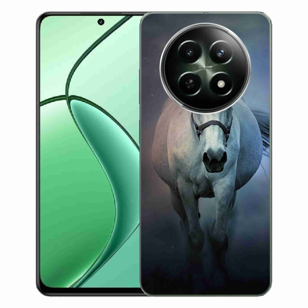 Gelový obal mmCase na Realme 12 5G/12x 5G - běžící bílý kůň