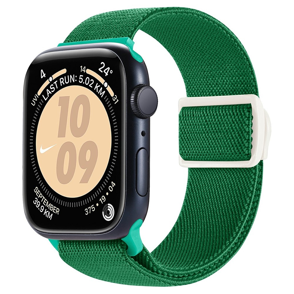 Gradient nylonový řemínek na Apple Watch Ultra/Ultra 2 49mm/SE/SE 2022/2023 44mm/9/8/7 45mm/6/5/4 44mm/3/2/1 42 mm - zelený