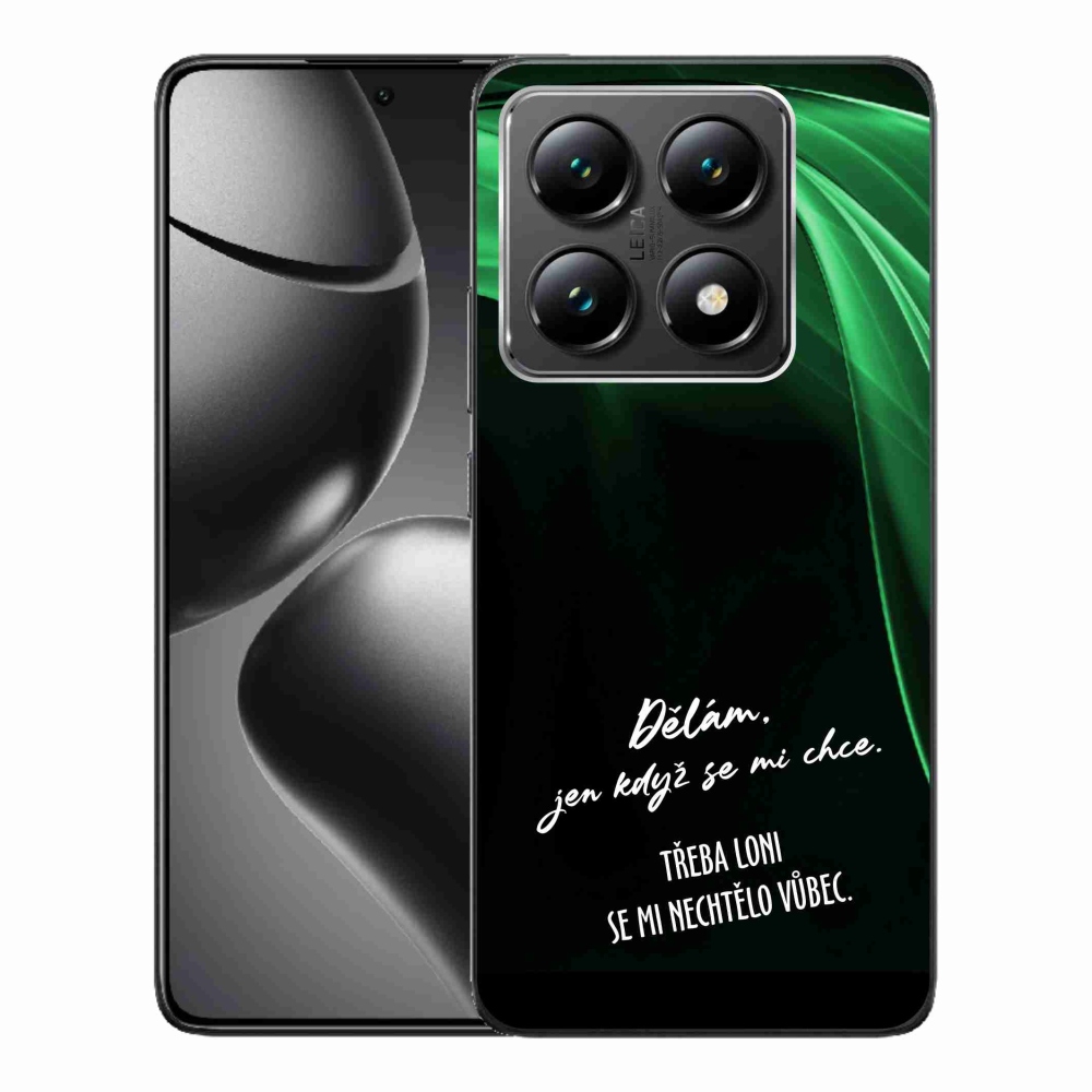 Gelový kryt mmCase na Xiaomi 14T - vtipný text 12 černé pozadí