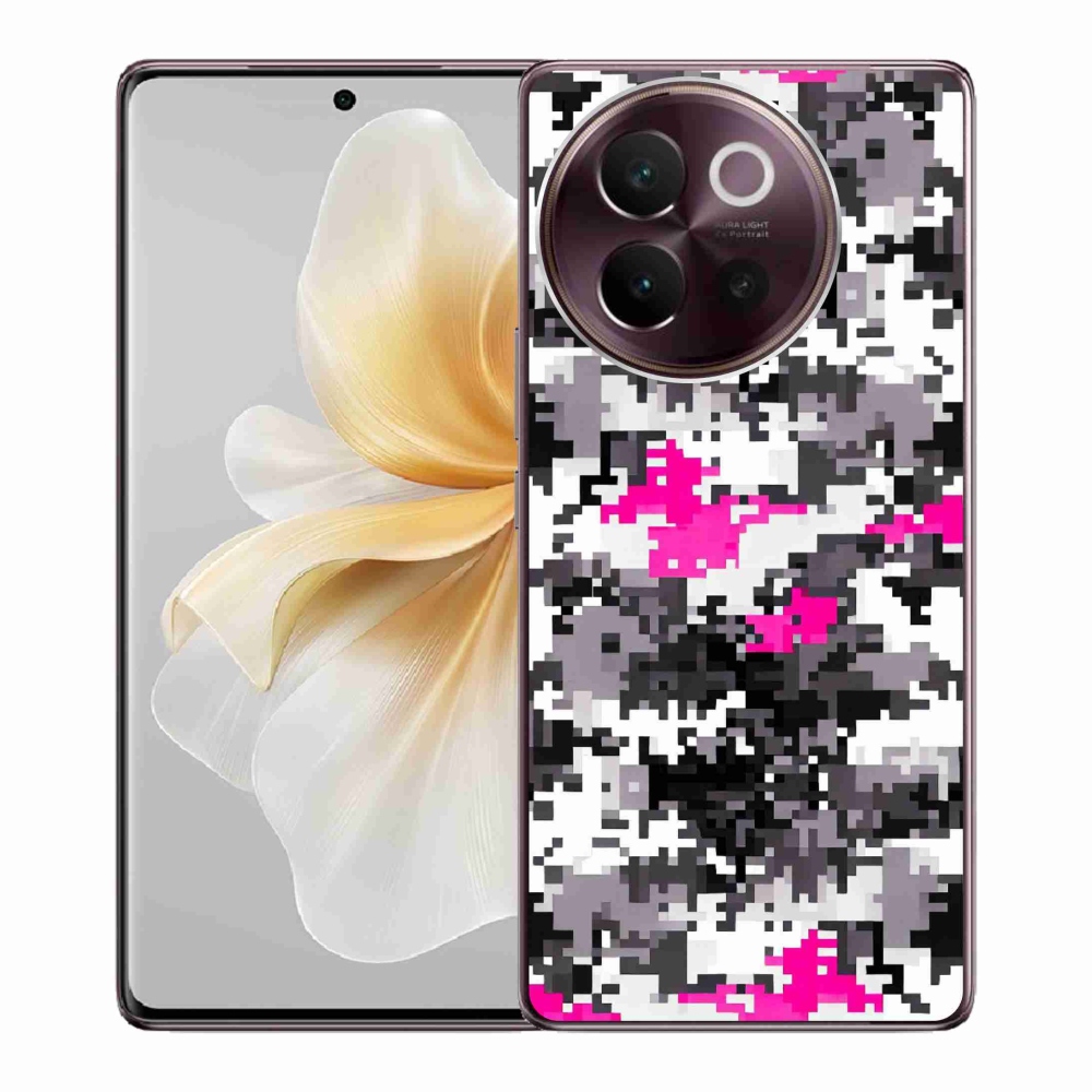 Gelový kryt mmCase na Vivo V40 Lite 5G - maskáčový vzor 4