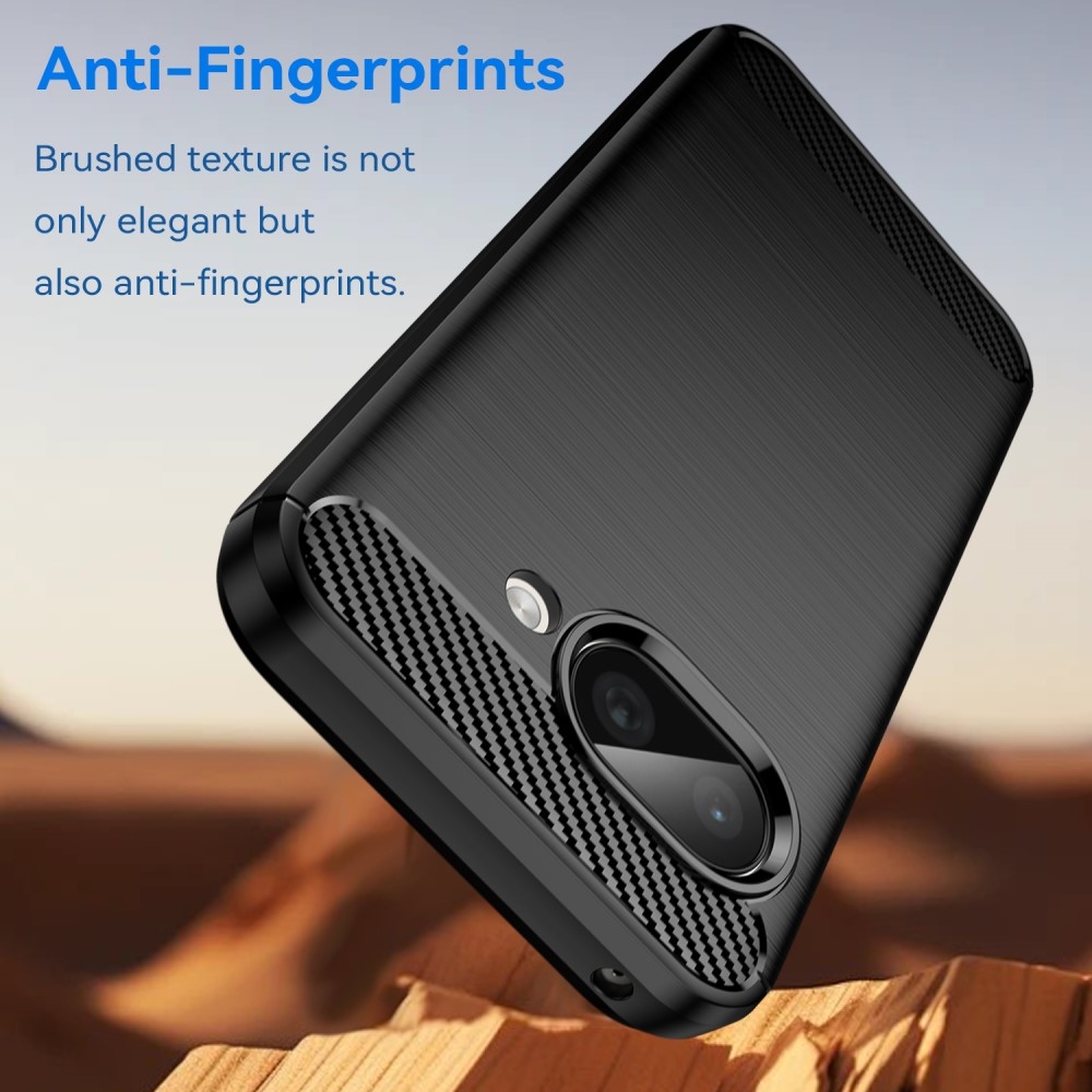 Carbon odolný gelový obal na Google Pixel 9a - černý