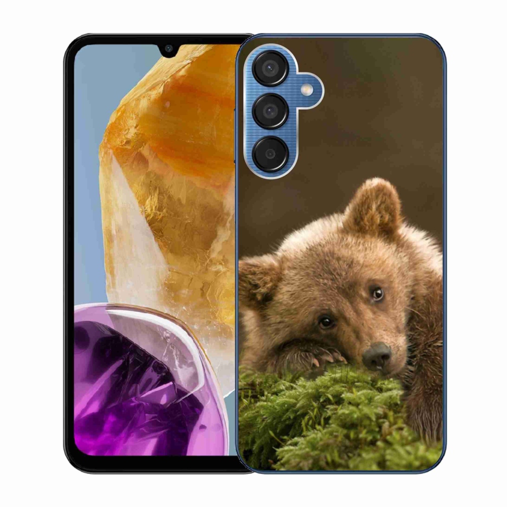 Gelový kryt mmCase na Samsung Galaxy M15 5G - medvěd