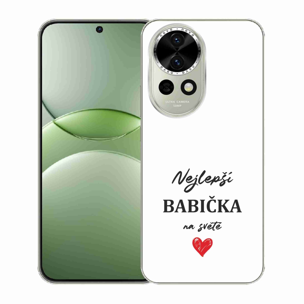 Gelový kryt mmCase na Huawei Nova 13 5G - nejlepší babička 1 bílé pozadí