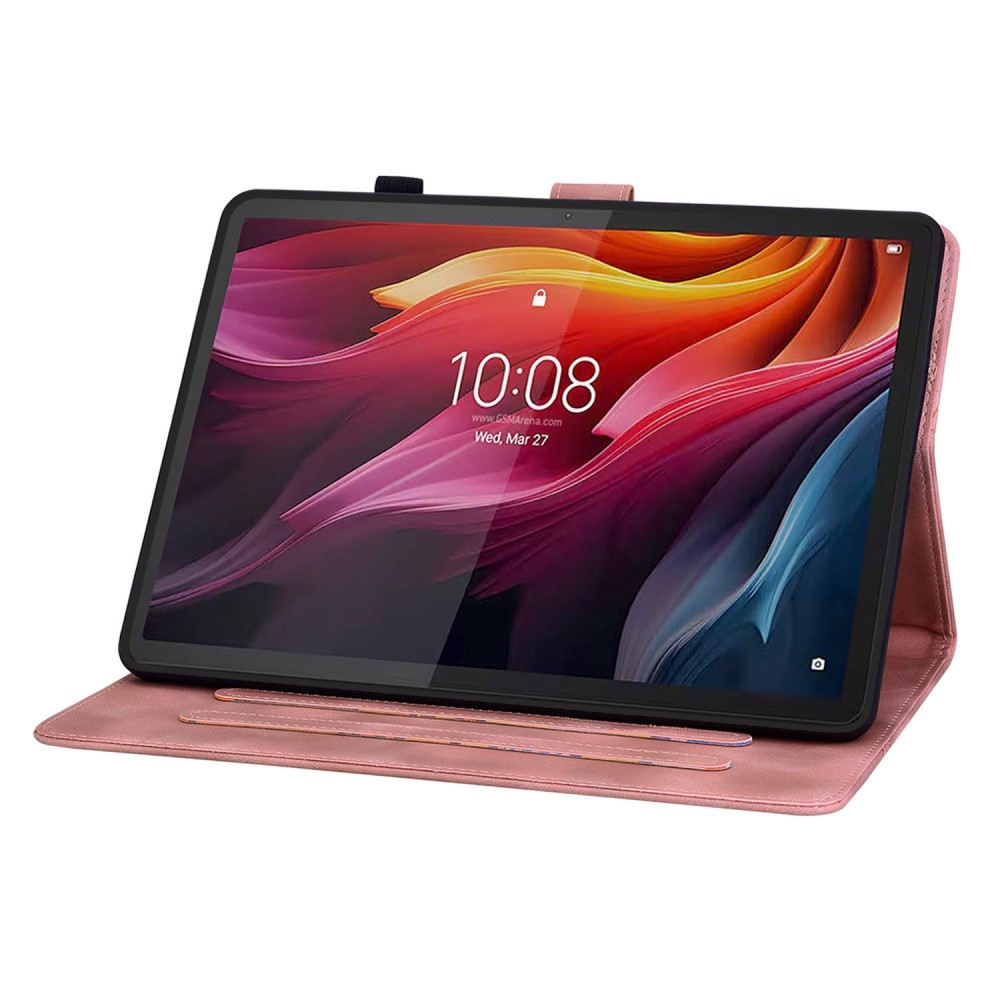 Flowers zavírací pouzdro na Lenovo Tab K11 Plus - růžové