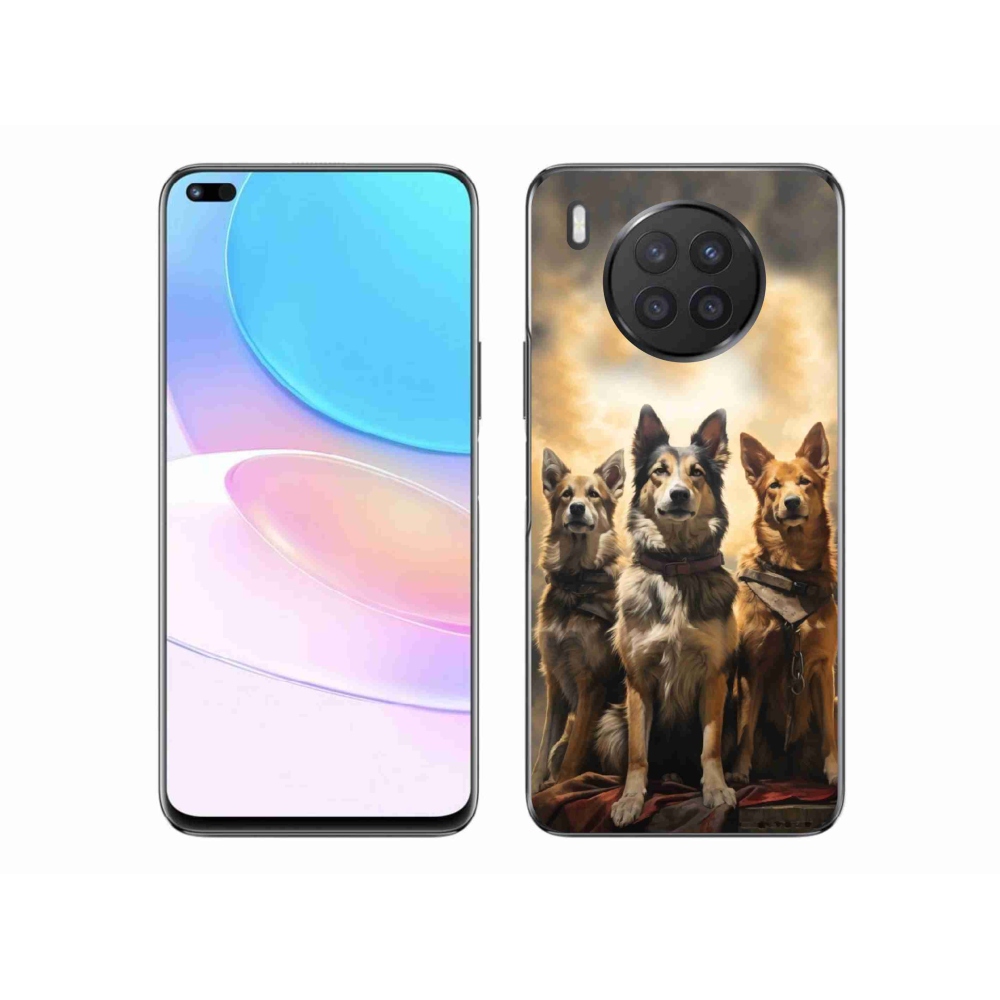 Gelový kryt mmCase na Huawei Nova 8i - tři psi