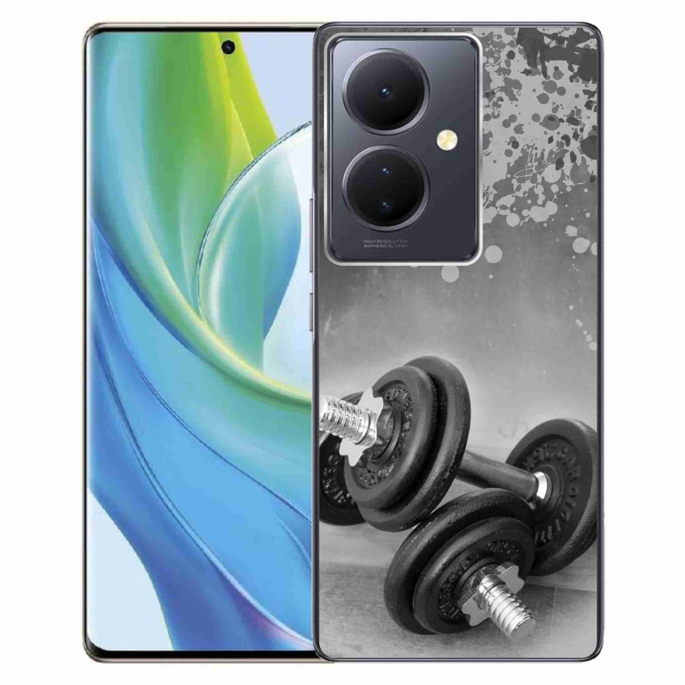 Gelový kryt mmCase na Vivo V29 Lite 5G - činky 1