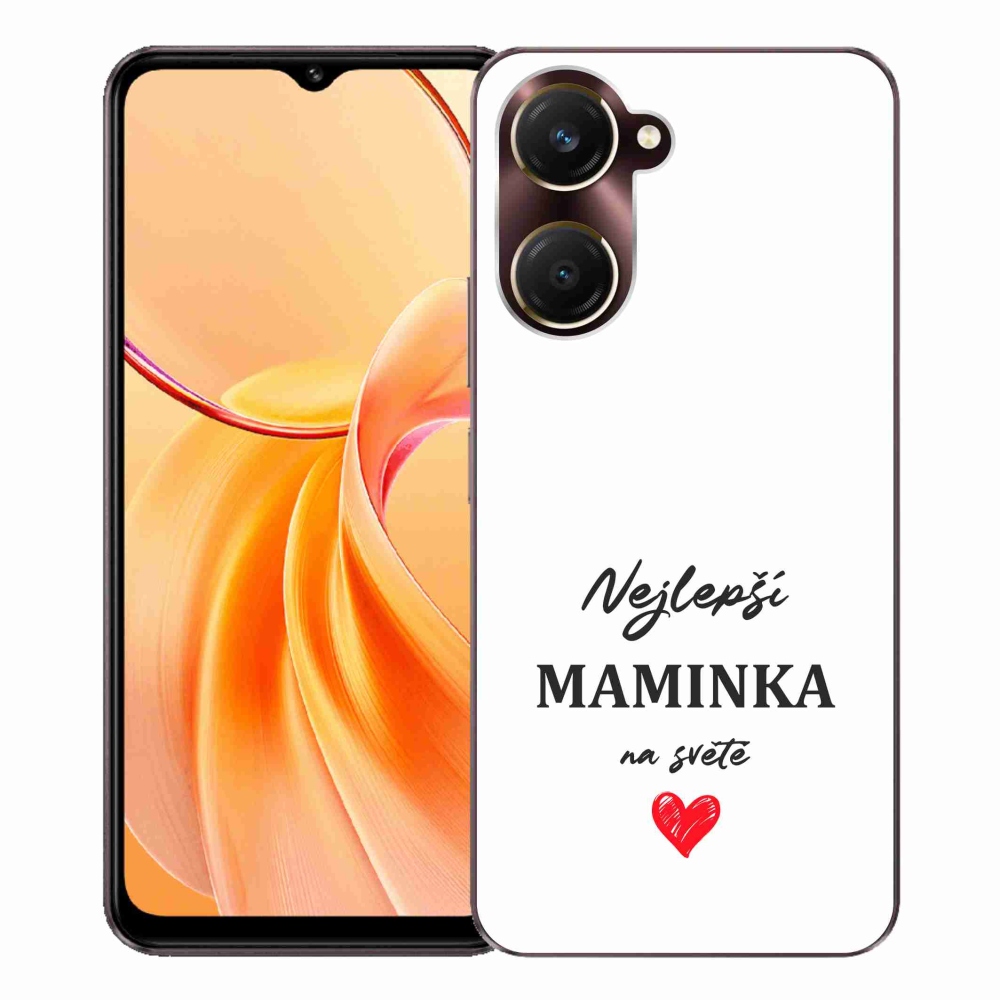 Gelový kryt mmCase na Vivo Y28s 5G - nejlepší maminka 1 bílé pozadí