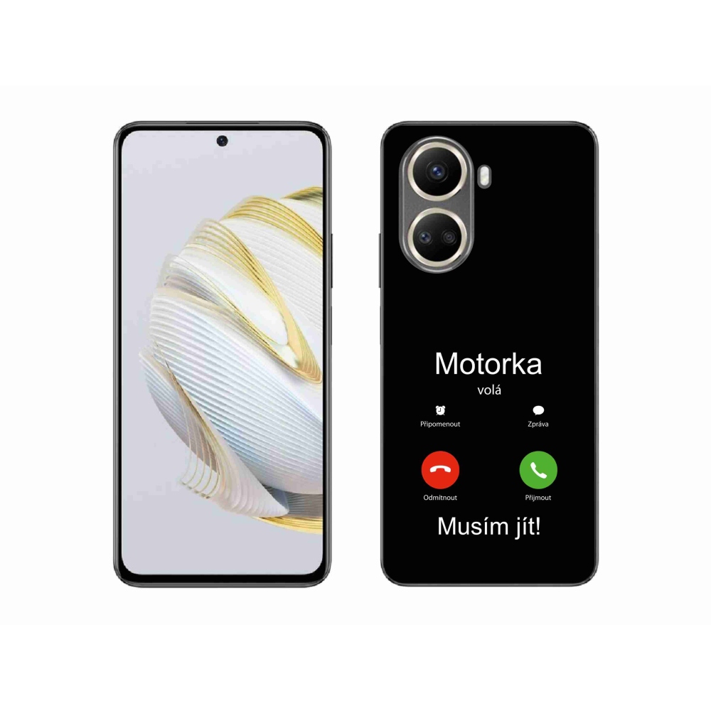 Gelový kryt mmCase na Huawei Nova 10 SE - motorka volá černé pozadí