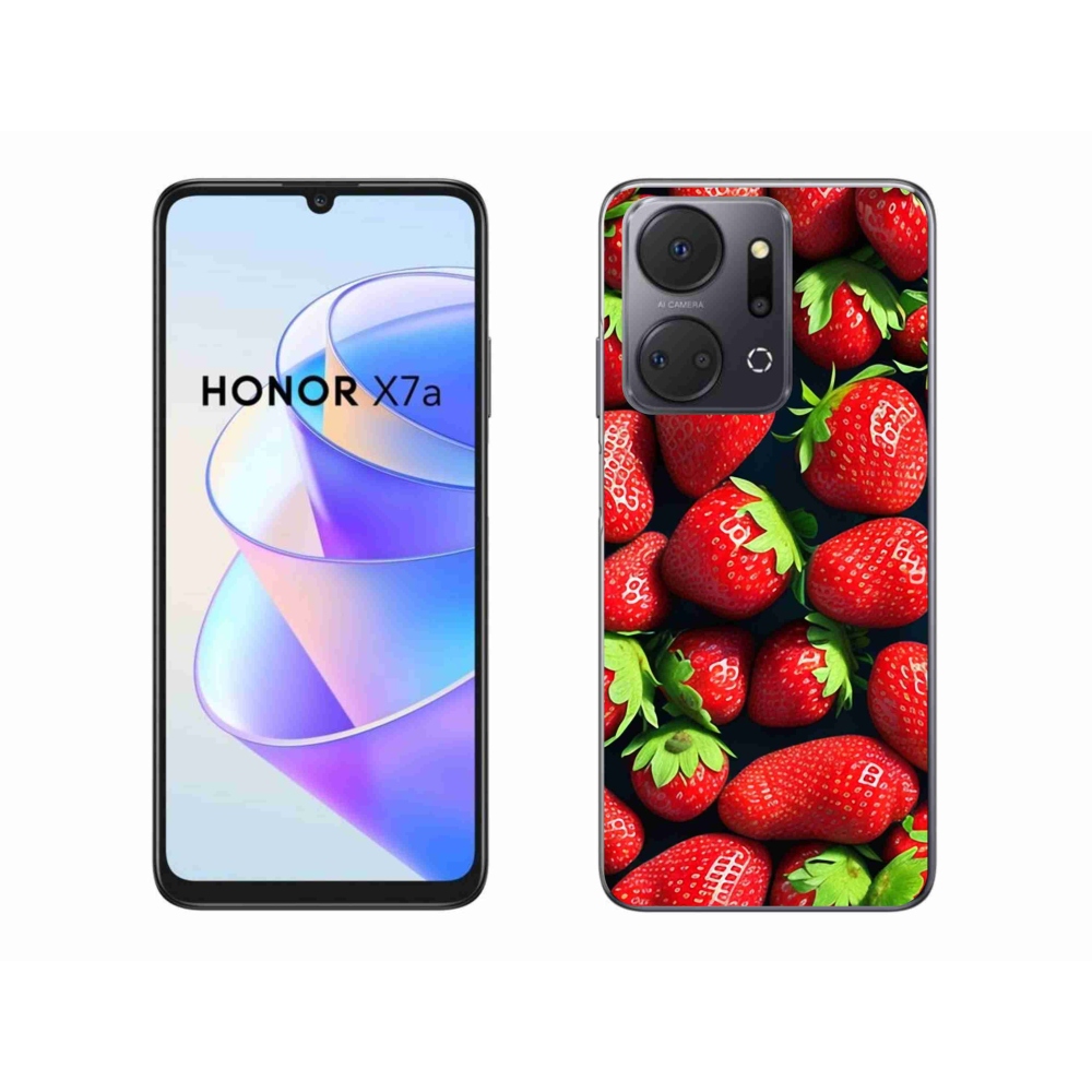 Gelový kryt mmCase na Honor X7a - jahody