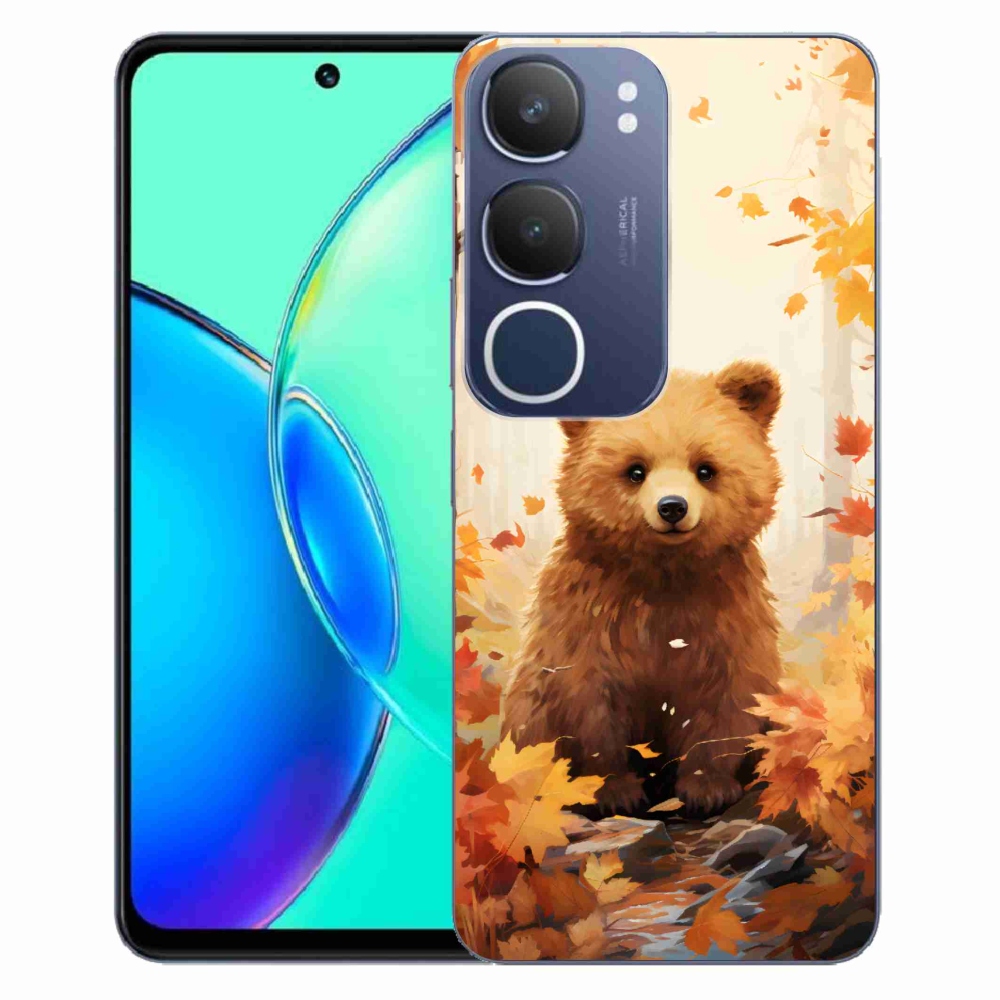 Gelový kryt mmCase na Vivo Y19s - medvěd v lese