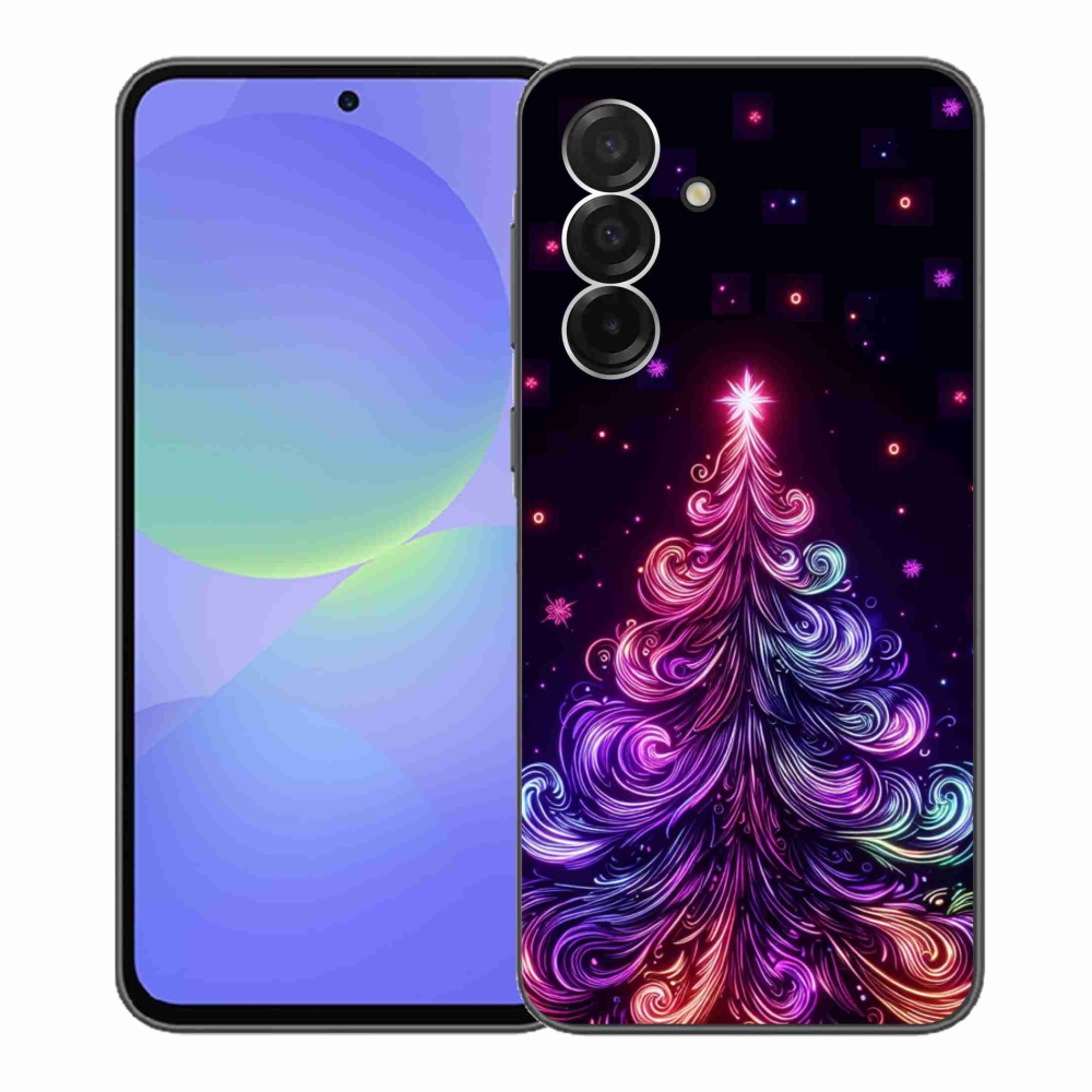 Gelový kryt mmCase na Samsung Galaxy A36 5G - neonový vánoční stromek 1