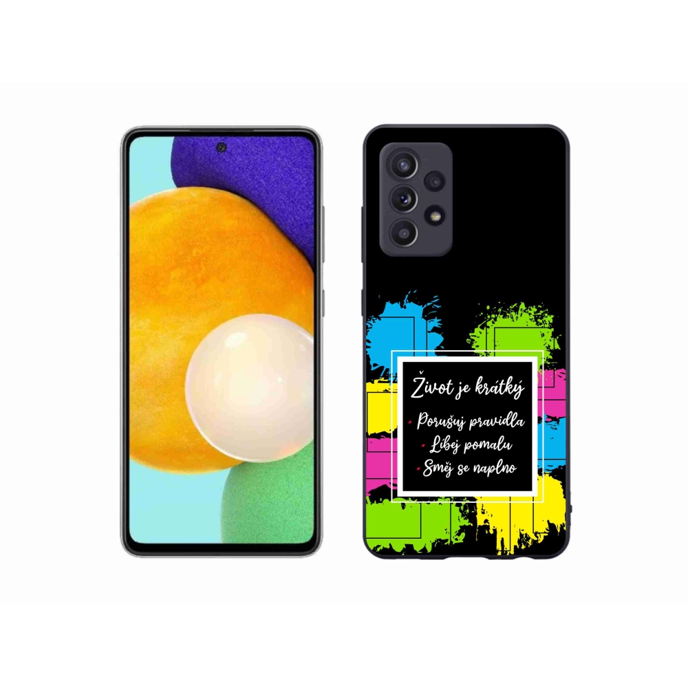 Gelový kryt mmCase na Samsung Galaxy A52s 5G - citát 5 černé pozadí