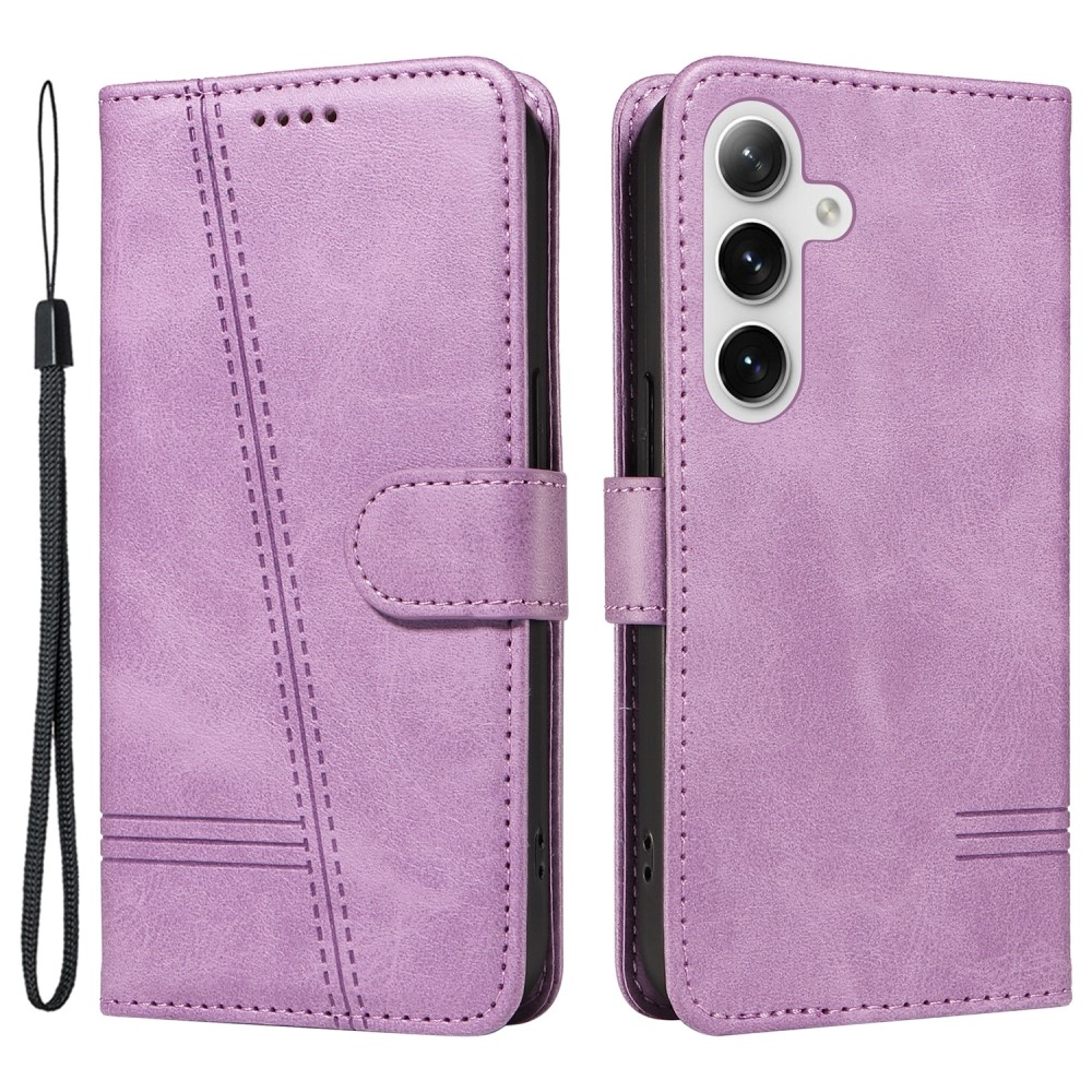 T-Shape knížkové pouzdro na Samsung Galaxy S24+/S25+ - světlefialové