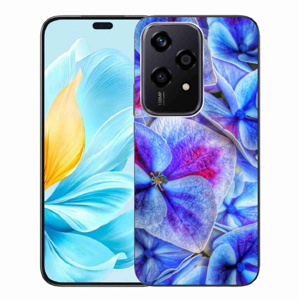 Gelový kryt mmCase na Honor 200 Lite 5G - modré květy 1