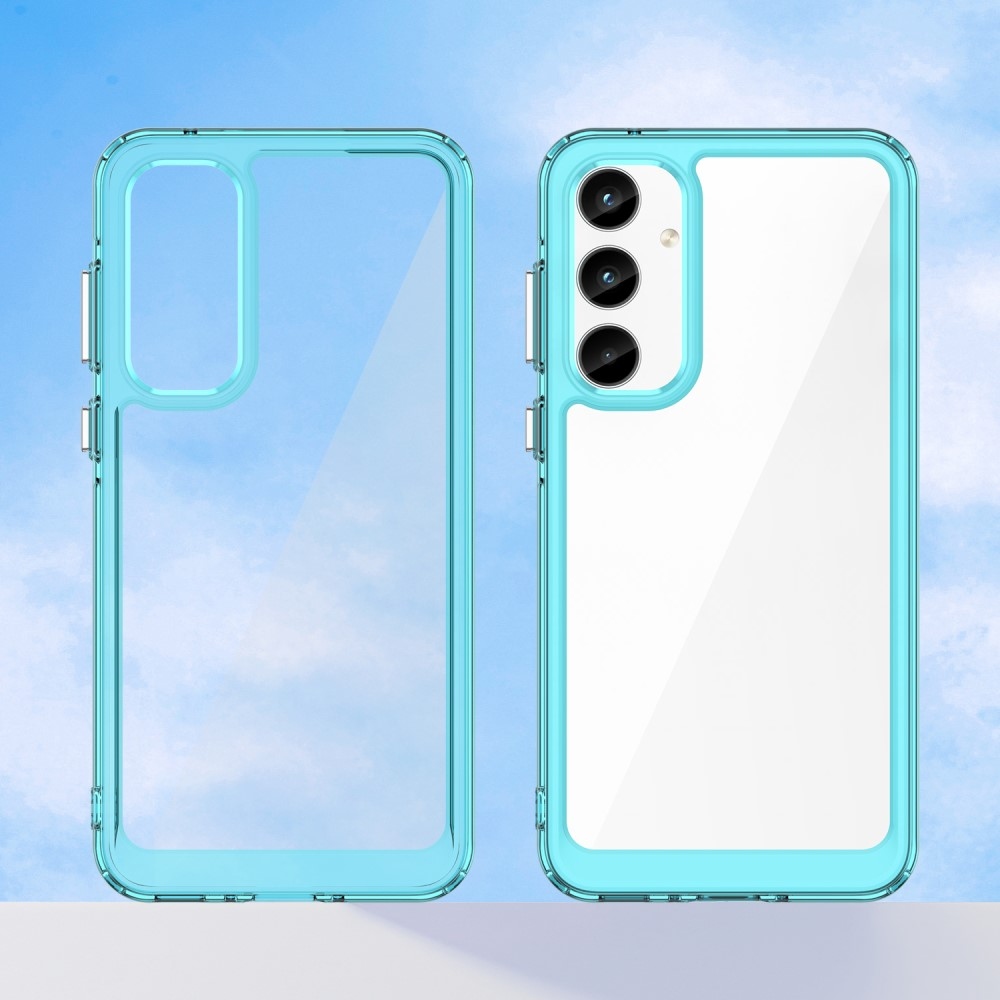 Gelový obal s pevnými zády na Samsung Galaxy A35 5G - světlemodrý