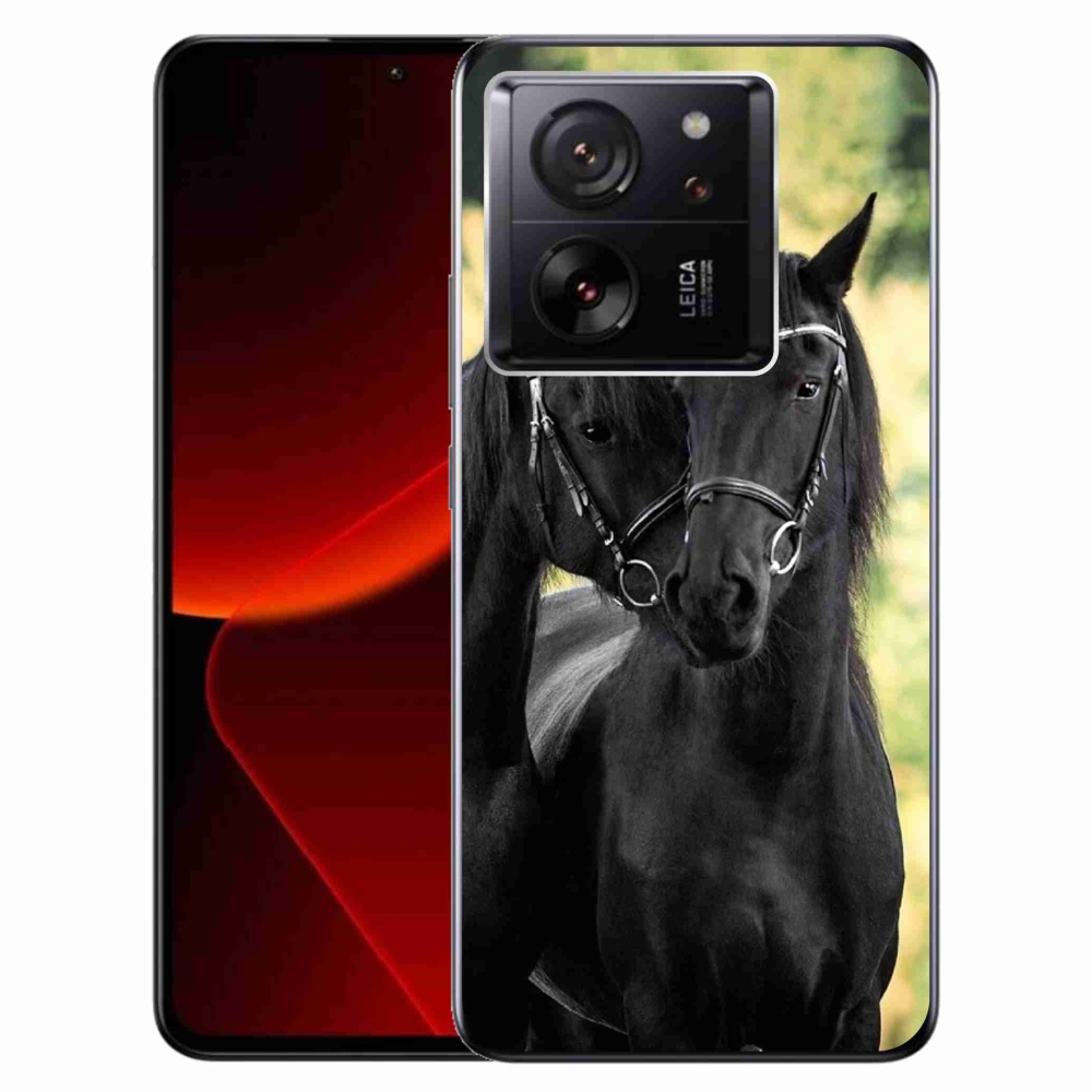 Gelový kryt mmCase na Xiaomi 13T/13T Pro - dva černí koně