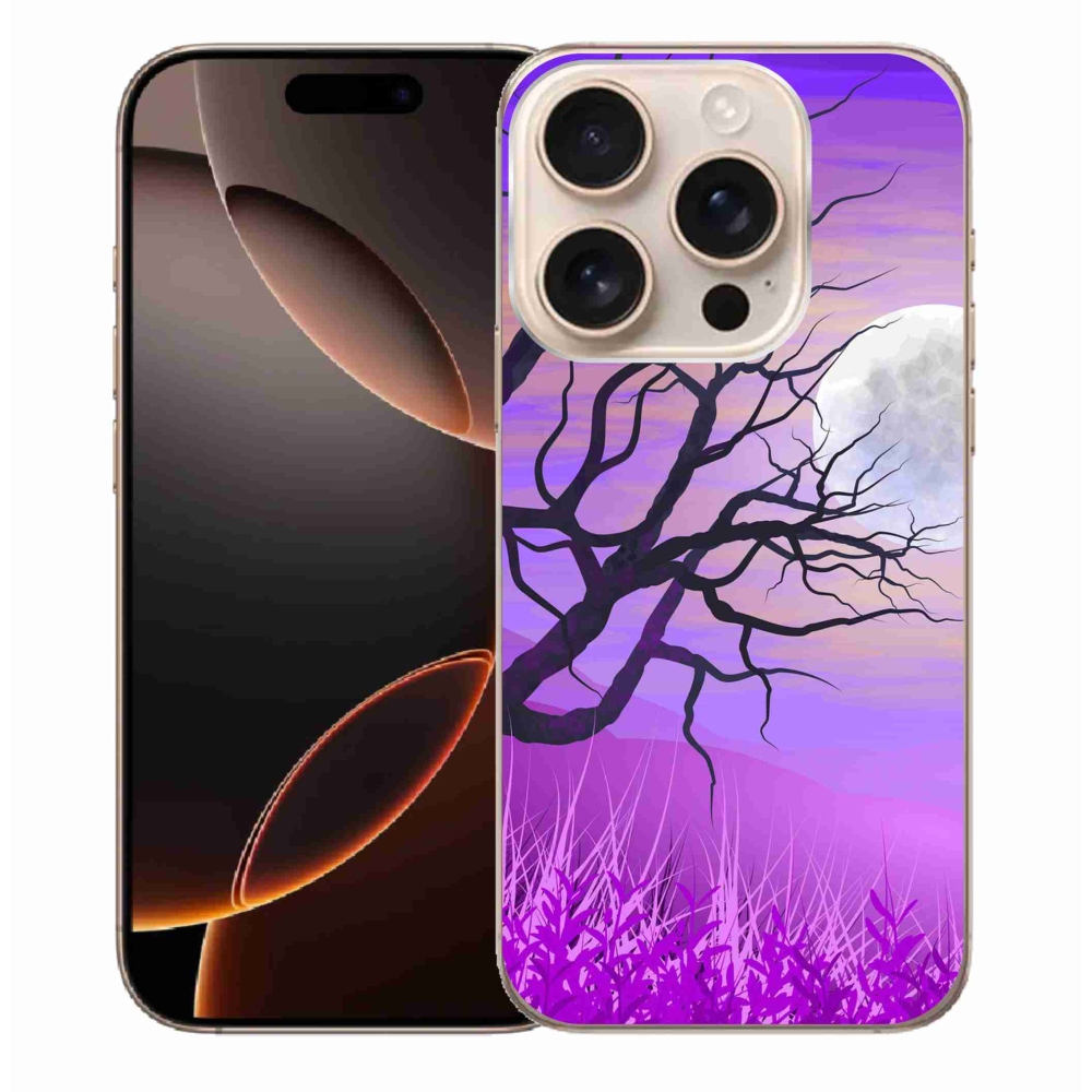 Gelový obal mmCase na iPhone 16 Pro Max - kreslený opadaný strom