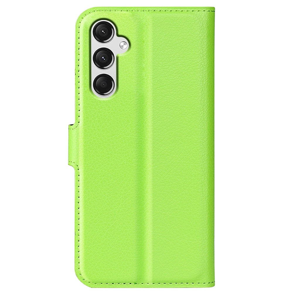 Litchi knížkové pouzdro na Samsung Galaxy A25 5G - zelené
