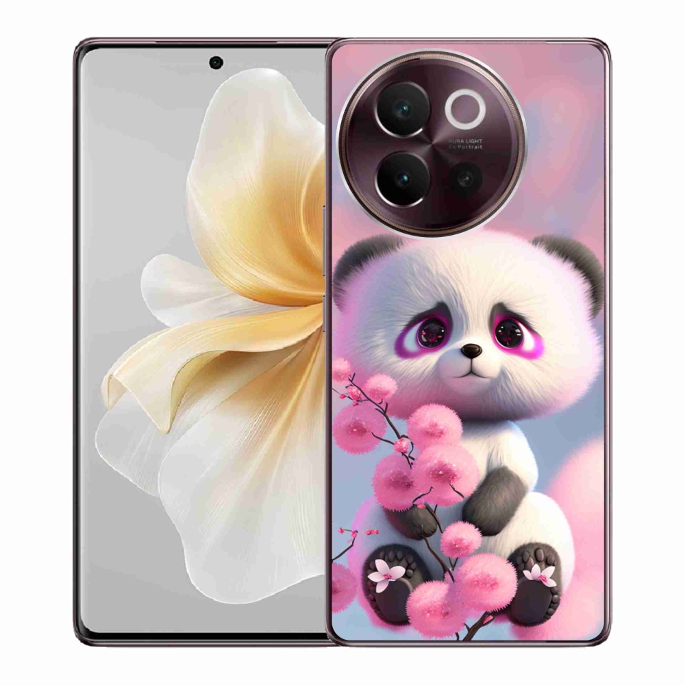 Gelový kryt mmCase na Vivo V40 Lite 5G - roztomilá panda 1