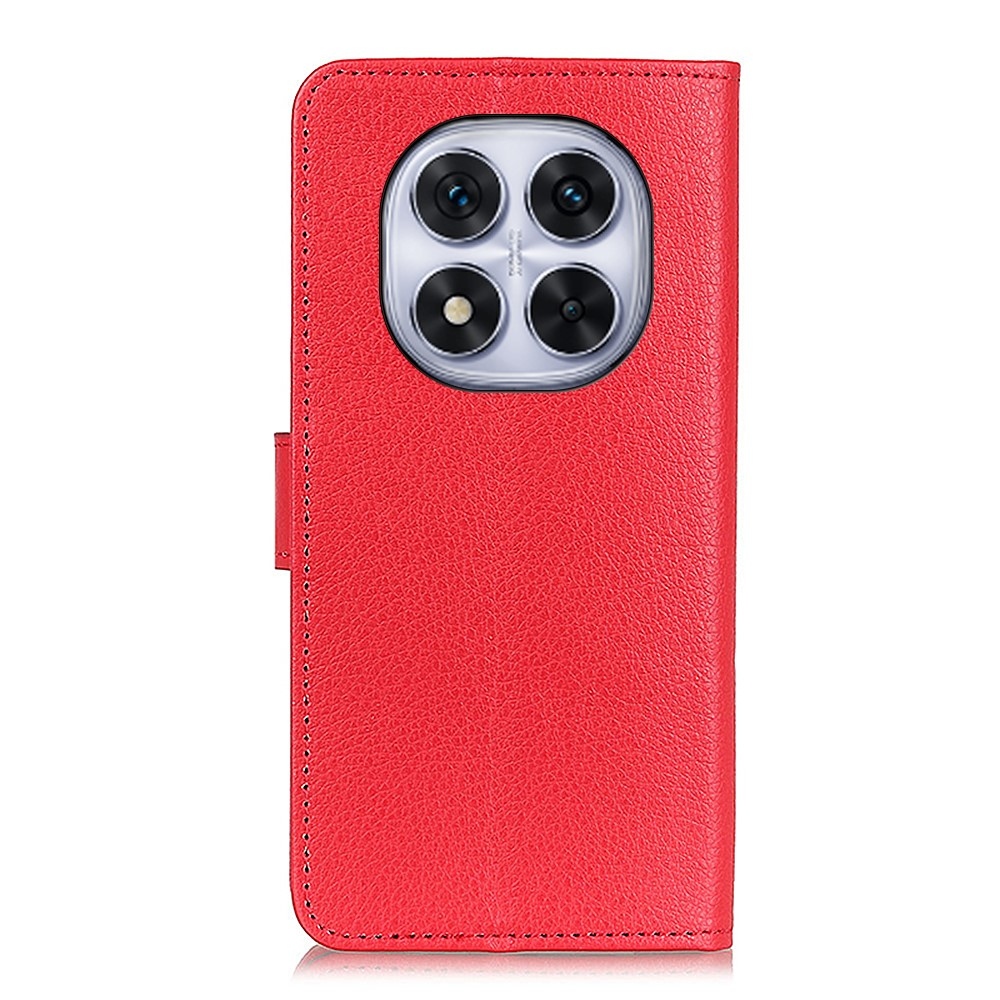 Litchie knížkové pouzdro na Xiaomi Redmi Note 14 Pro - červené