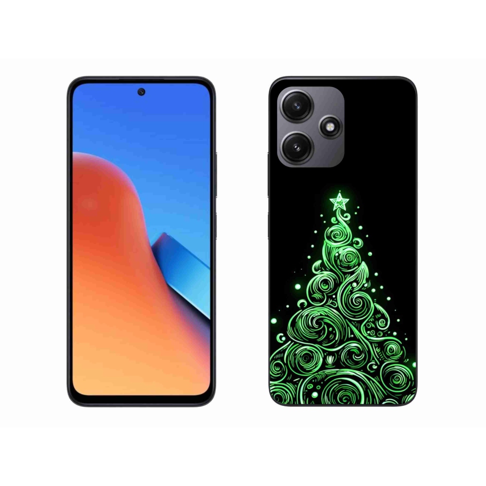 Gelový kryt mmCase na Xiaomi Redmi 12 5G - neonový vánoční stromek 3