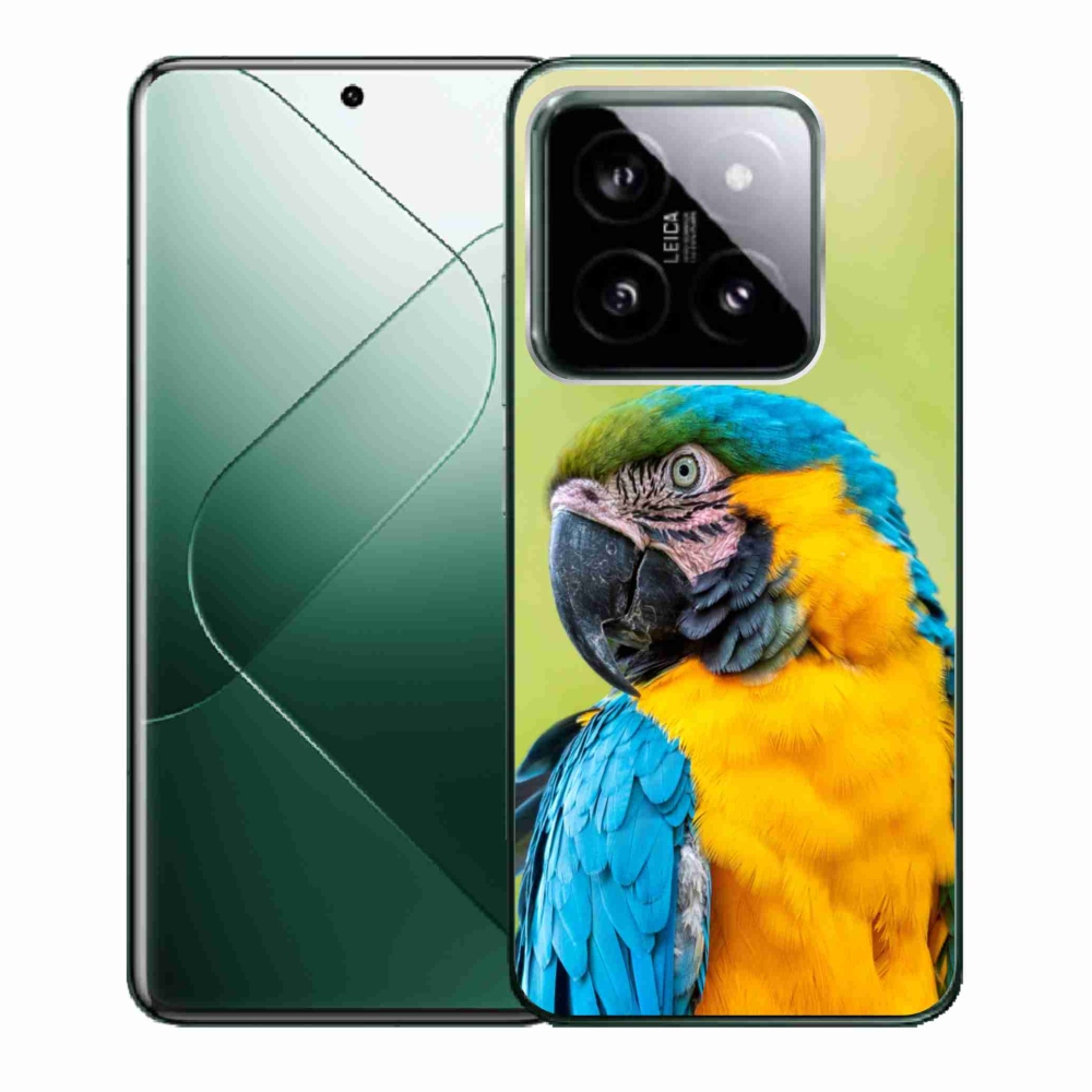 Gelový obal mmCase na Xiaomi 14 - papoušek ara 2
