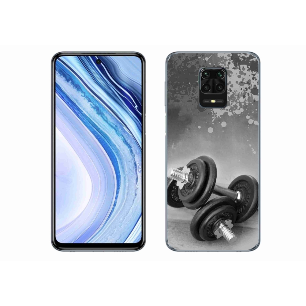 Gelový kryt mmCase na Xiaomi Redmi Note 9 Pro - činky 1