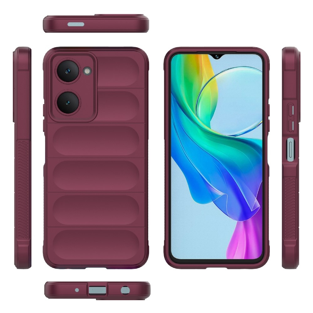 Rugg odolný gelový obal na Vivo Y28s 5G - vínový