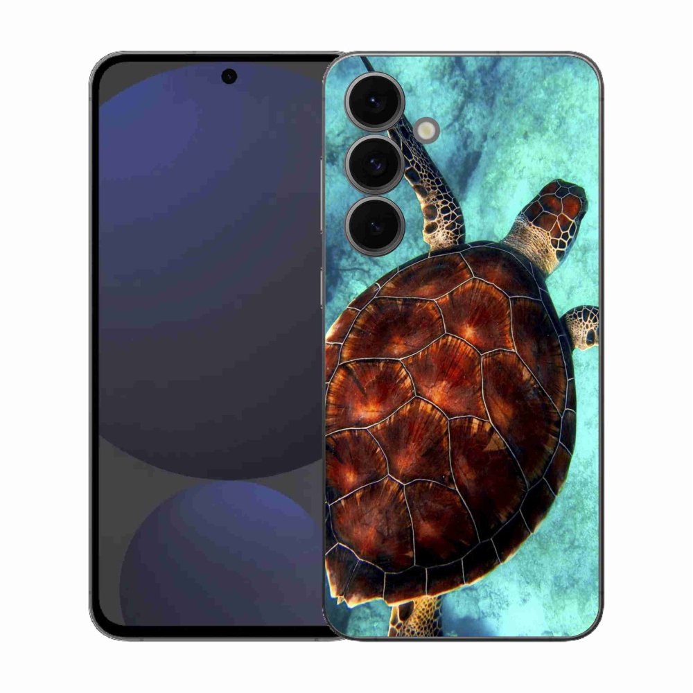 Gelový kryt mmCase na Samsung Galaxy S25 FE - želva