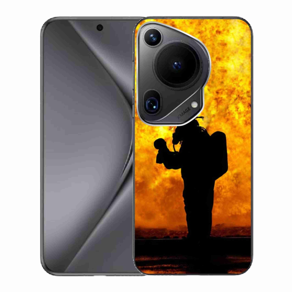 Gelový kryt mmCase na Huawei Pura 70 Ultra - hasič