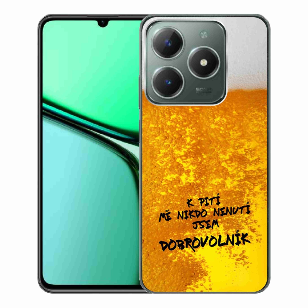 Gelový kryt mmCase na Realme C61 - pivní motiv 4