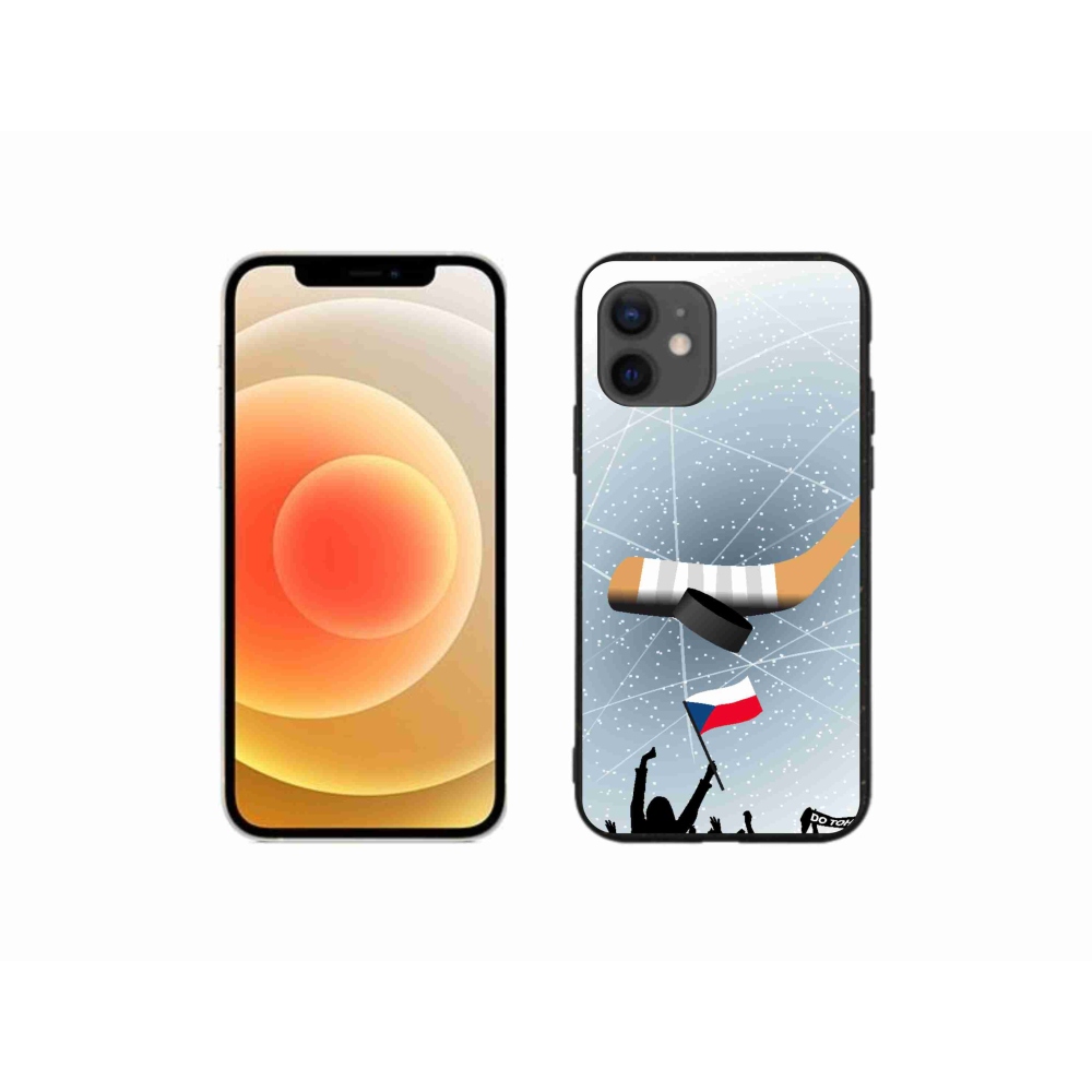 Gelový kryt mmCase na iPhone 12 mini - fanoušci hokeje