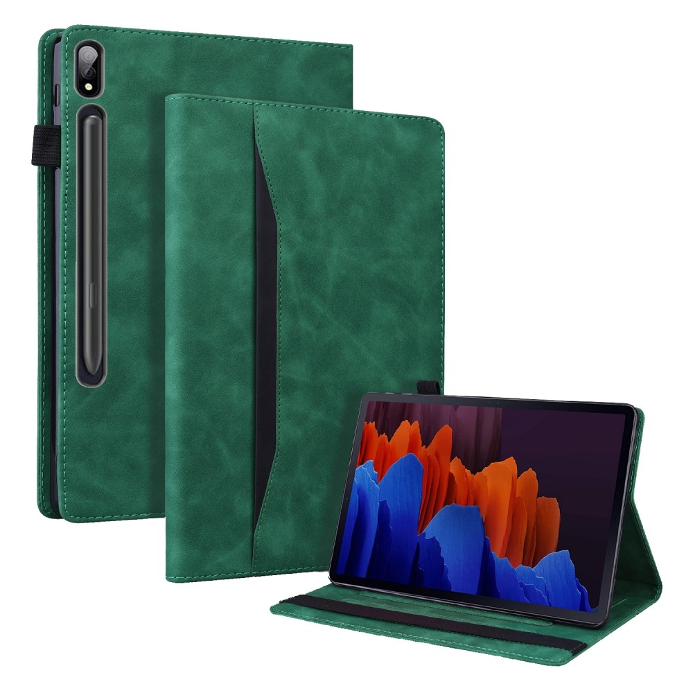 Business zavírací pouzdro na tablet Lenovo Tab P12 Pro - zelené
