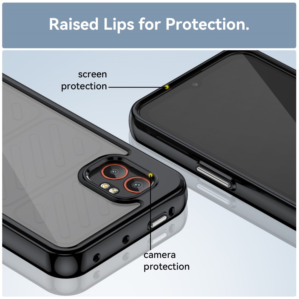 Gelový obal s pevnými zády na Samsung Galaxy Xcover 7 Pro - černé