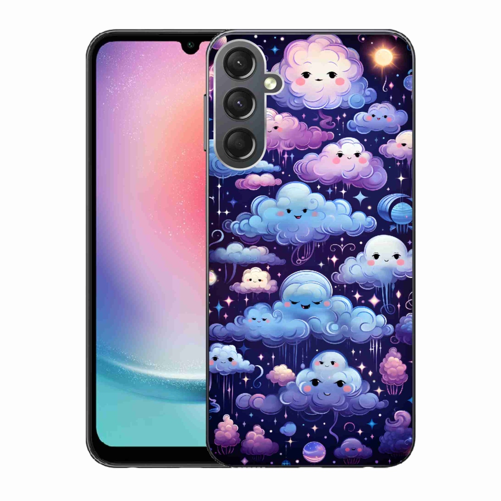 Gelový kryt mmCase na Samsung Galaxy A24 - mráčky