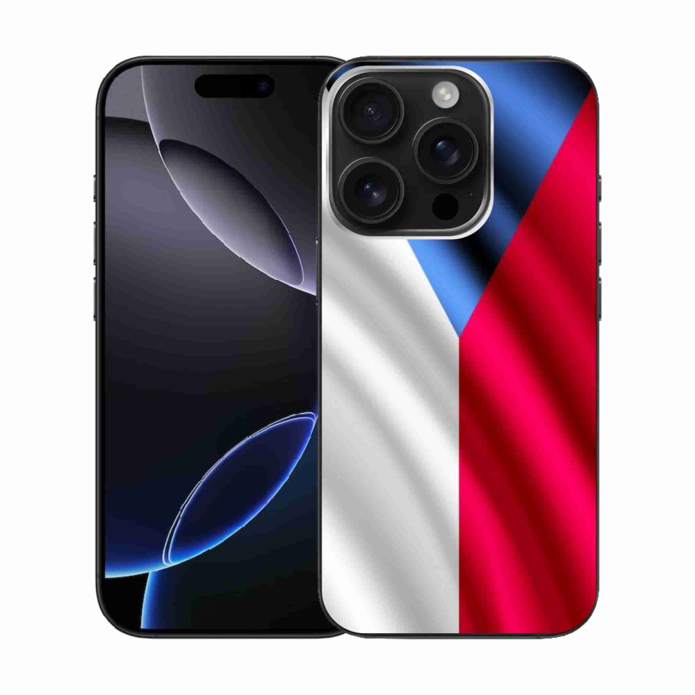 Gelový kryt mmCase na iPhone 16 Pro - česká vlajka
