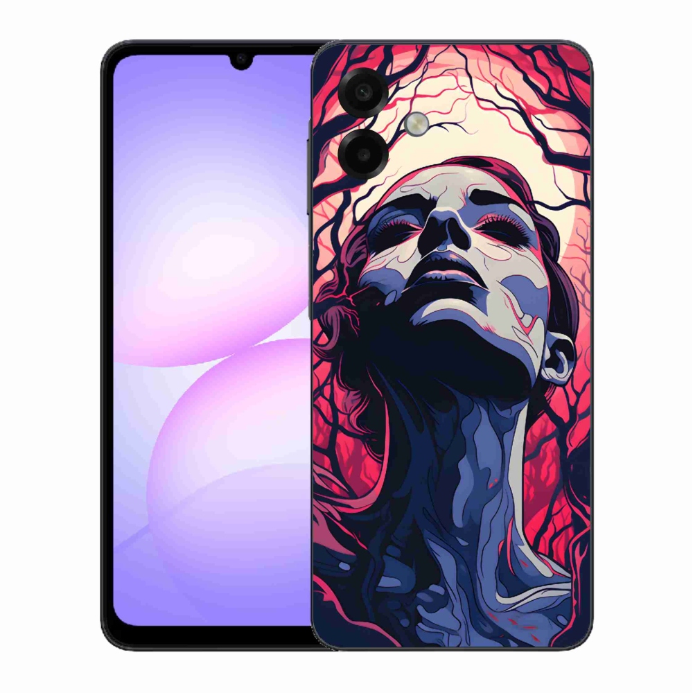 Gelový kryt mmCase na Samsung Galaxy A07 4G - abstraktní obličej